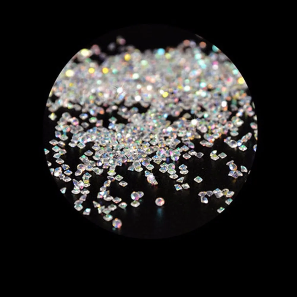 Queency 1.6 мм циркон микро Кристалл Rhinestone AAA с AB Цвета Дизайн ногтей горный хрусталь