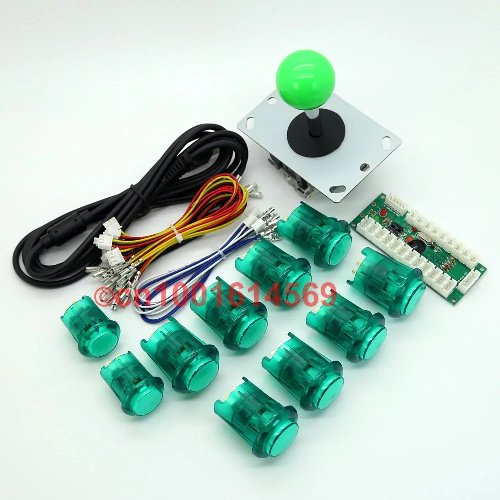 Аркадный Игровой Набор MAME для шкафа плата кодировщика USB-кабелей + 1 джойстик 10