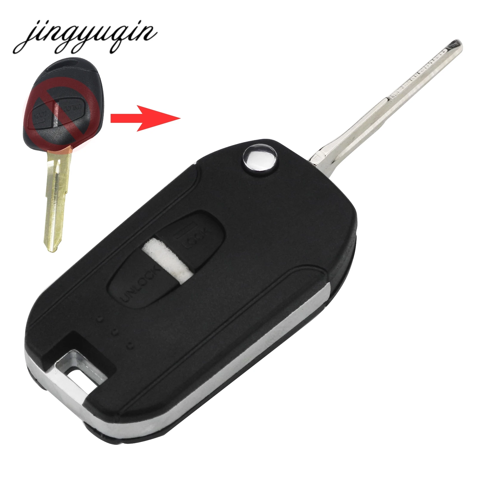 Jingyuqin 10 шт. модифицированный флип пульт дистанционного ключа автомобиля чехол