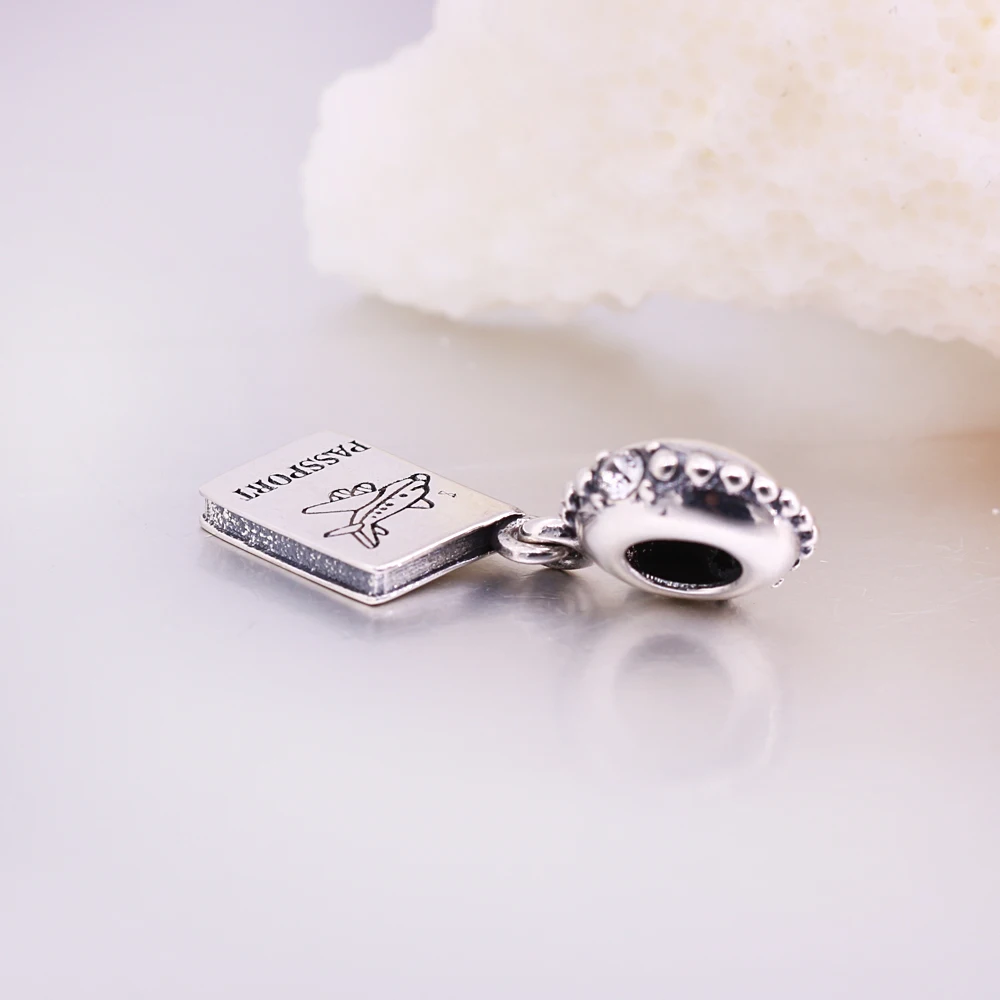 Оригинальный кулон из стерлингового серебра 925 пробы паспортный блок подвески