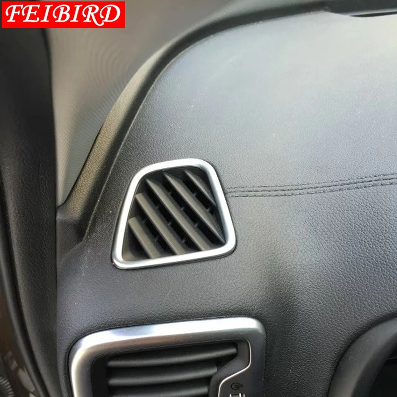 Для KIA Sportage 2016 2017 2018 ABS хромированный передний Кондиционер AC Outlet Vent формовочный
