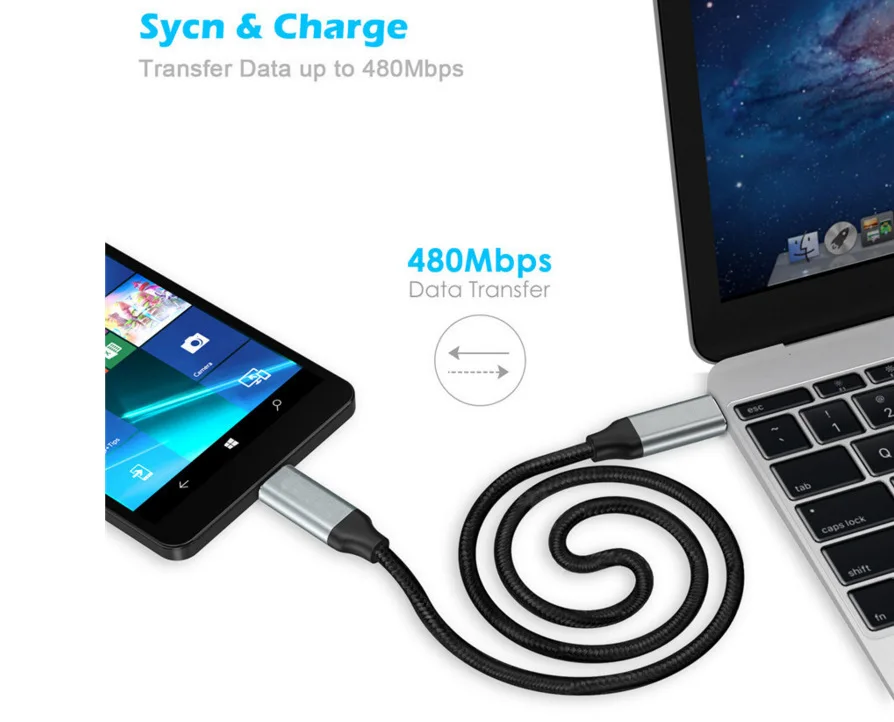 3а Двойной USB-C кабель плетение 20AWG PD кабель usb к usb быстрая зарядка 3,0 Быстрая зарядка type c 3,0 кабель для передачи данных для телефона и ноутбука