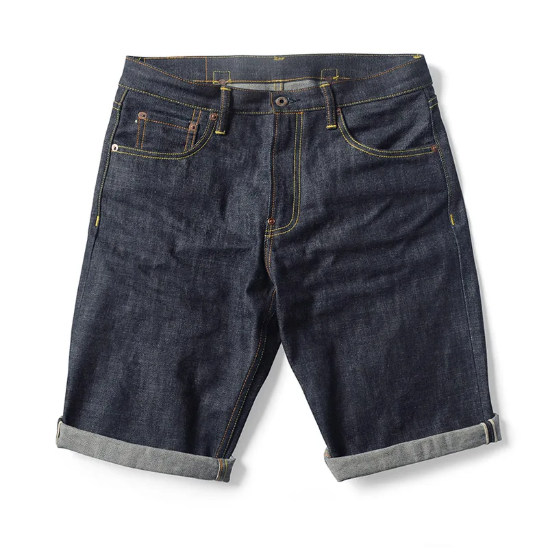 UNWASH 503 type 16,5 oz мужские джинсовые шорты летние свободные прямые повседневные шорты длиной до колена с Парижской пряжкой