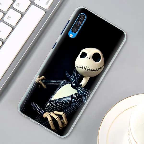 С принтом "Кошмар перед Рождеством" Хэллоуин чехол КРЫШКА ДЛЯ samsung Galaxy A30 A40 A50 A70 A6 A8 плюс A7 A9 M30 чехол для телефона Coque - Цвет: 02