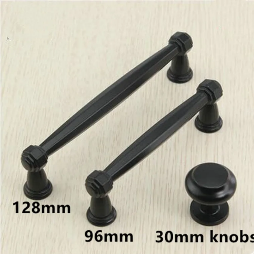 96 мм 128 современная простая однотонная черная тумба кухонного шкафа дверная