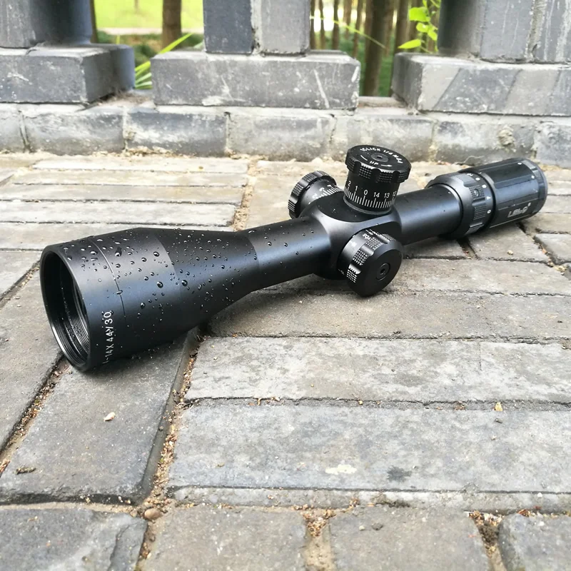 LEBO 4-14X44 FFP секретные места передний прицел Высокая сейсмическая винтовка прицел свободные крепления боковая паралакс ударопрочный