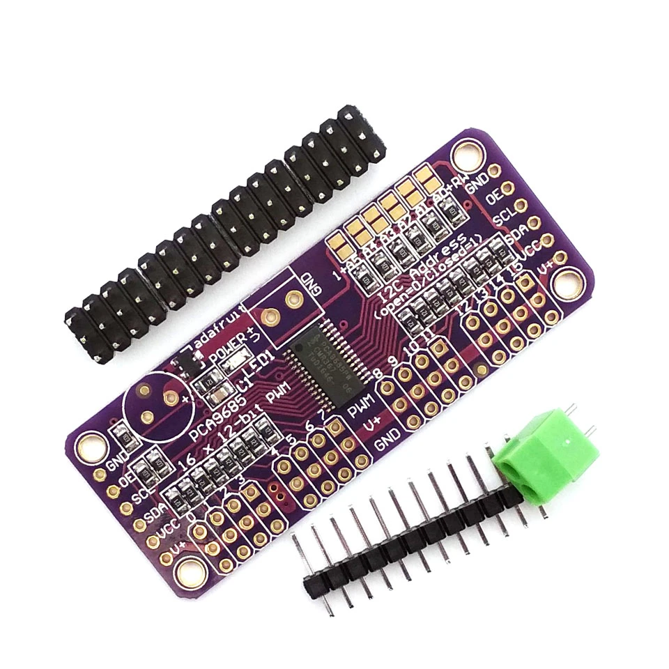 16-канальный 12-битный PWM сервопривод PCA9685 интерфейс I2C для самостоятельной сборки |