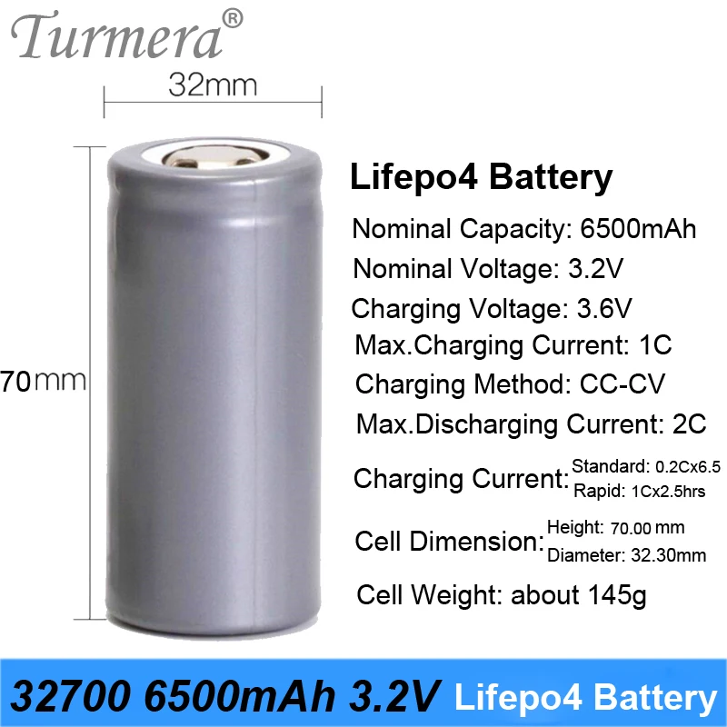 Новинка 2019 зарядное устройство для аккумуляторов 32700 lifepo4 в 3 2 мАч 33A 55A