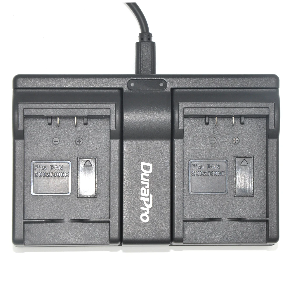 DuraPro CGA-S006 CGA S006 S006E DMW-BMA7 DMW BMA7 USB двойное зарядное устройство для Panasonic DMC FZ7 FZ8 FZ18 FZ28