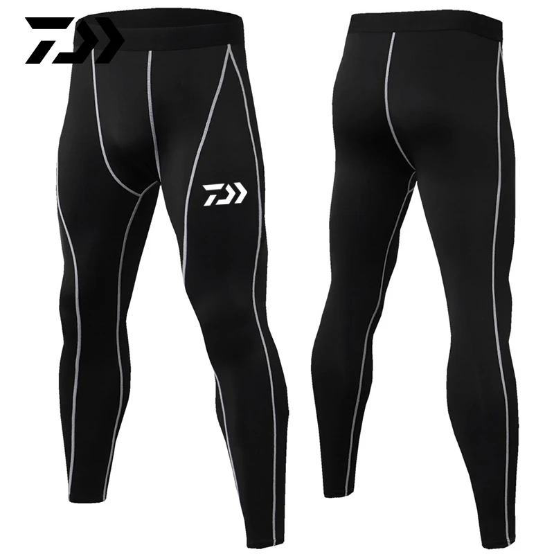 

Daiwa Summer Sport Pants Fitness Body Pants Patchwork Breathable Anti-sweat Outdoor Running Riding Cycling Fishing Pants Bodycon