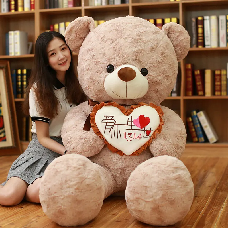 1 шт., большой плюшевый мишка I Love You, мягкая игрушка с сердечком, подарок на день Святого Валентина, День рождения, Рождество для девочек - Цвет: 22