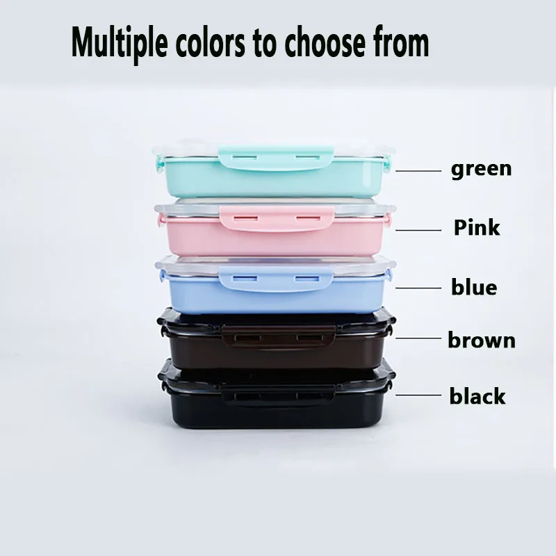 304 Stainless Steel Lunch Box Large-capacity Microwave Heating Portable Dinne Food Containers For Picnic Office School | Дом и сад
