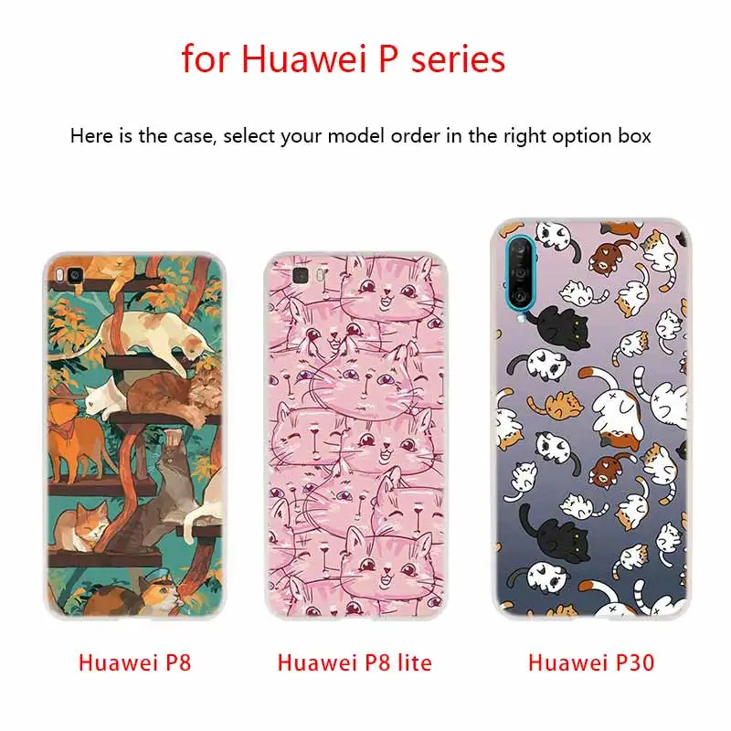 Милый силиконовый чехол MLLSE из мягкого ТПУ для Huawei P30 P40 P20 Pro P10 P9 Lite P Smart Z