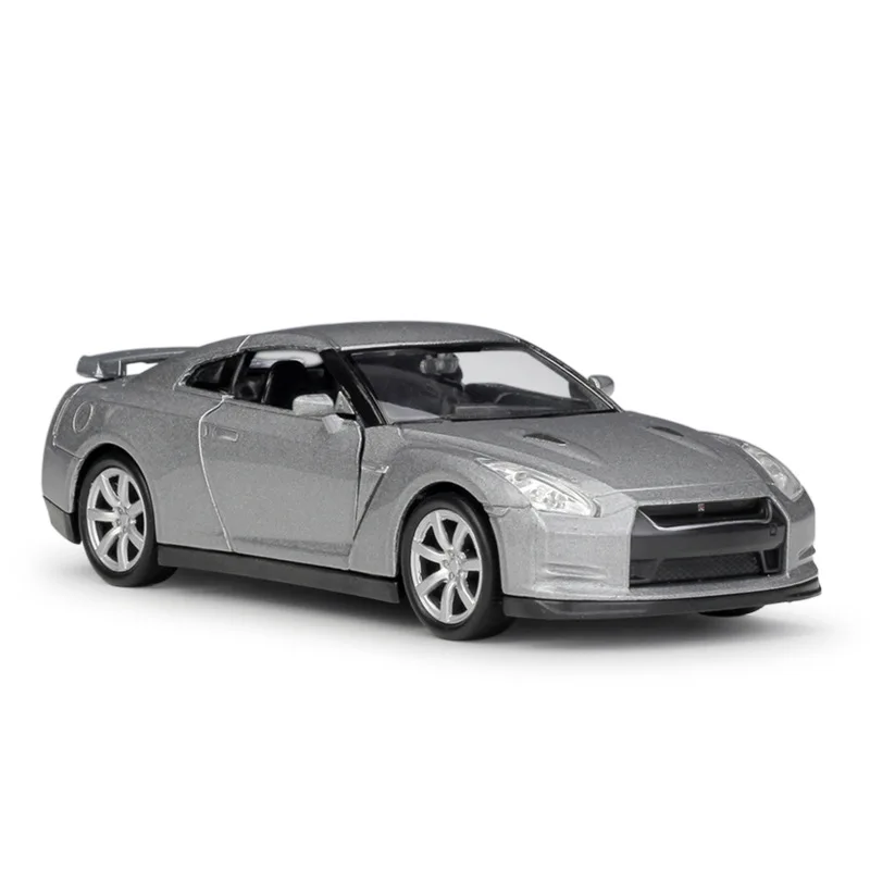 GTR Gray 1:36 Welly Nissan GTR R35 сплав игрушки тянуть назад литья под давлением модель автомобиля - Цвет: GTR Gray