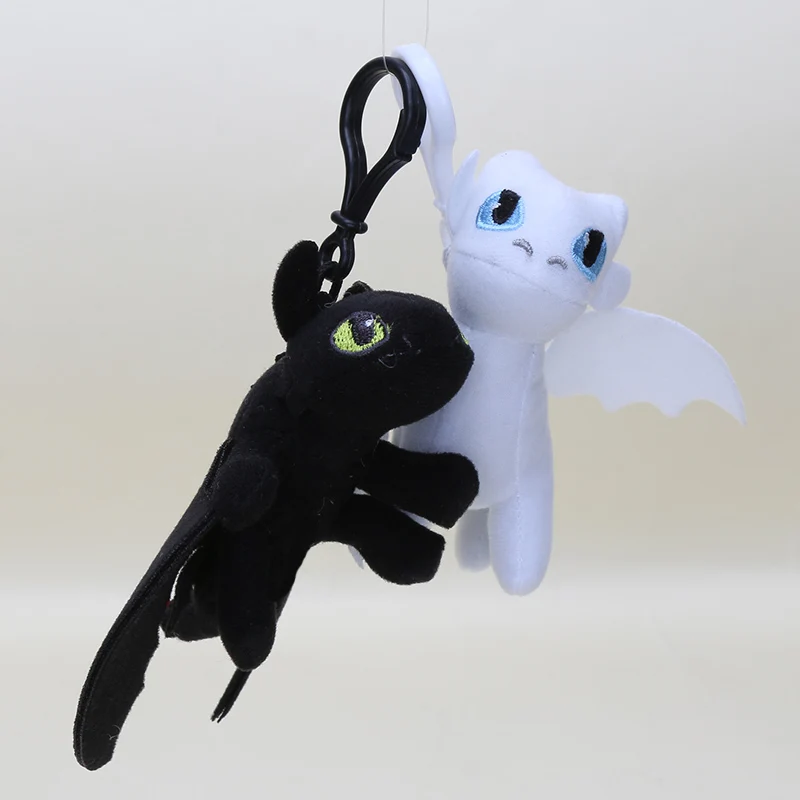2pcs 15cm pendants 35 см 33 см 2 шт./компл. белый Беззубик», футболка с изображением героев мультфильма «Как приручить Dragon3 плюшевый светильник ярости NIGHT Fury плюшевый игрушка - Цвет: 2pcs 15cm pendants