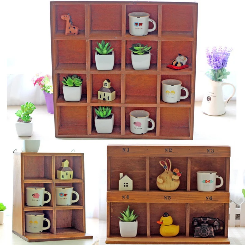 Деревянный витрина традиционная китайская шкаф Настенная коробка для хранения