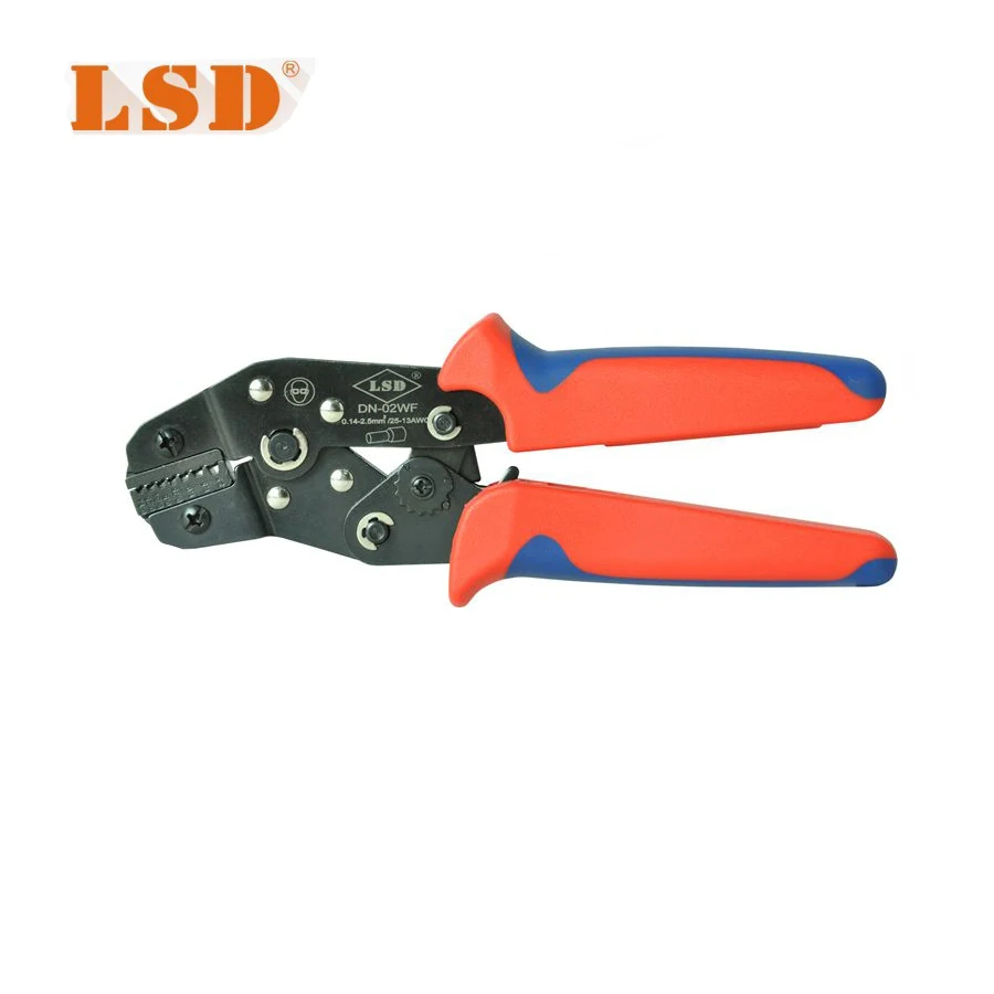 DN 02WF щипцы с храповым механизмом для 0 14 2 5 мм2 26 14AWG Обжимные Щипцы|ratcheting crimper|press