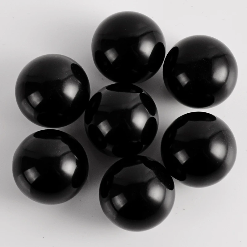 Natural obsidian stones and crystals balls 25mm Minerals Quartz Sphere Figurines Ball Gifts home decor accessory | Дом и сад