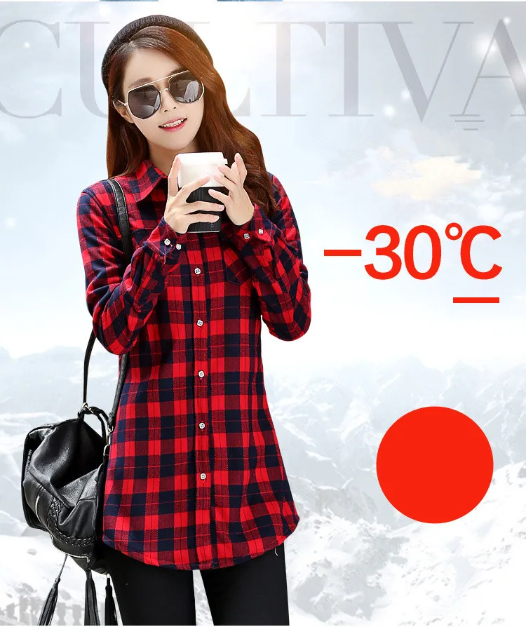 Женская Вельветовая рубашка в клетку повседневная хлопковая фланелевая с