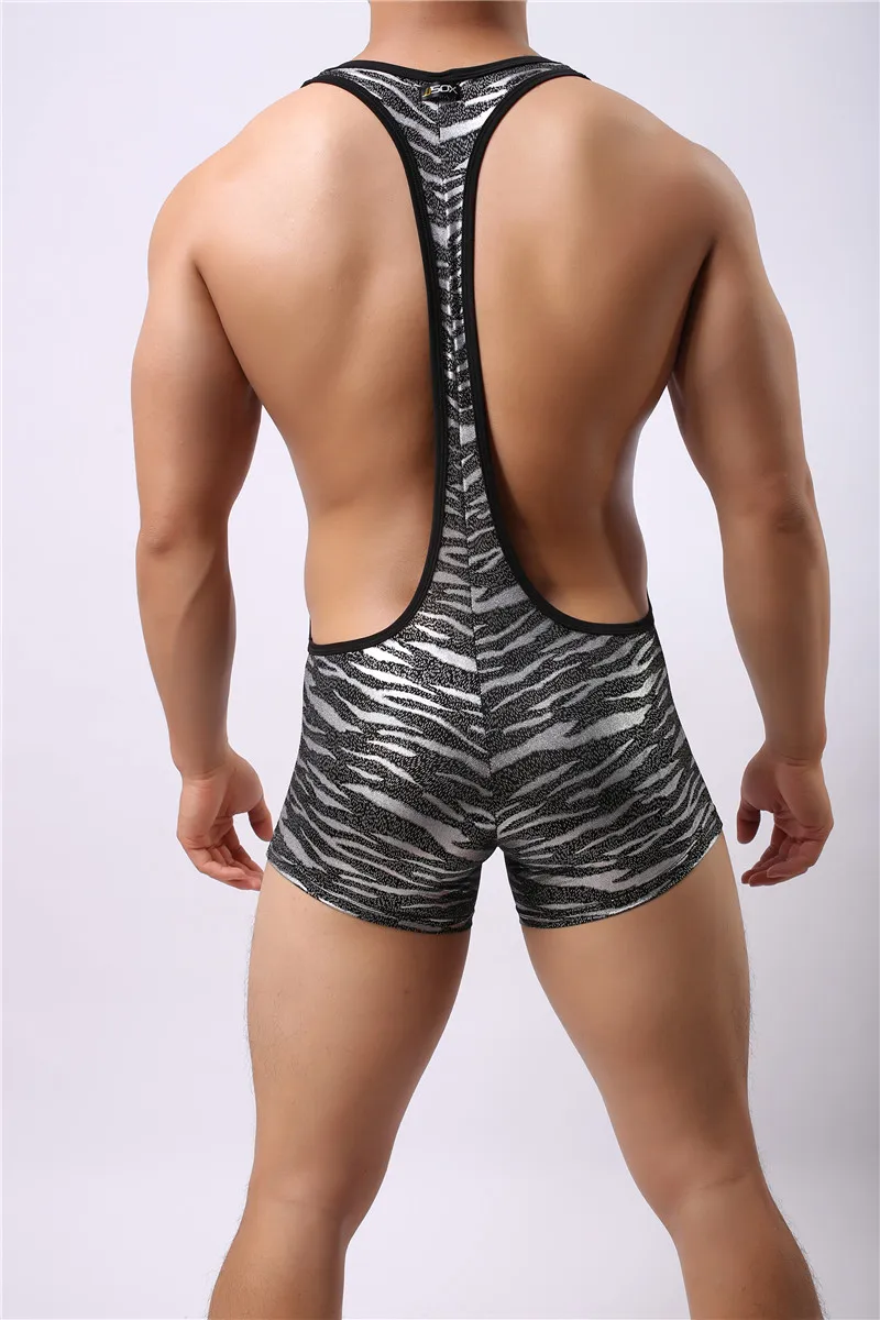 Sexy Men's Undershirt Soft Polyester Underwear Body Shaper Bodysuits Wrestling Singlet Leotard Fitness Body Jumpsuit Undershirt