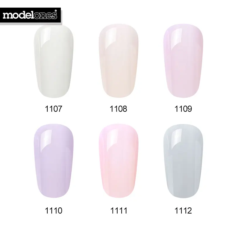 Modelones Розовый Цвет Желе серии УФ гель для ногтей Светодиодная лампа