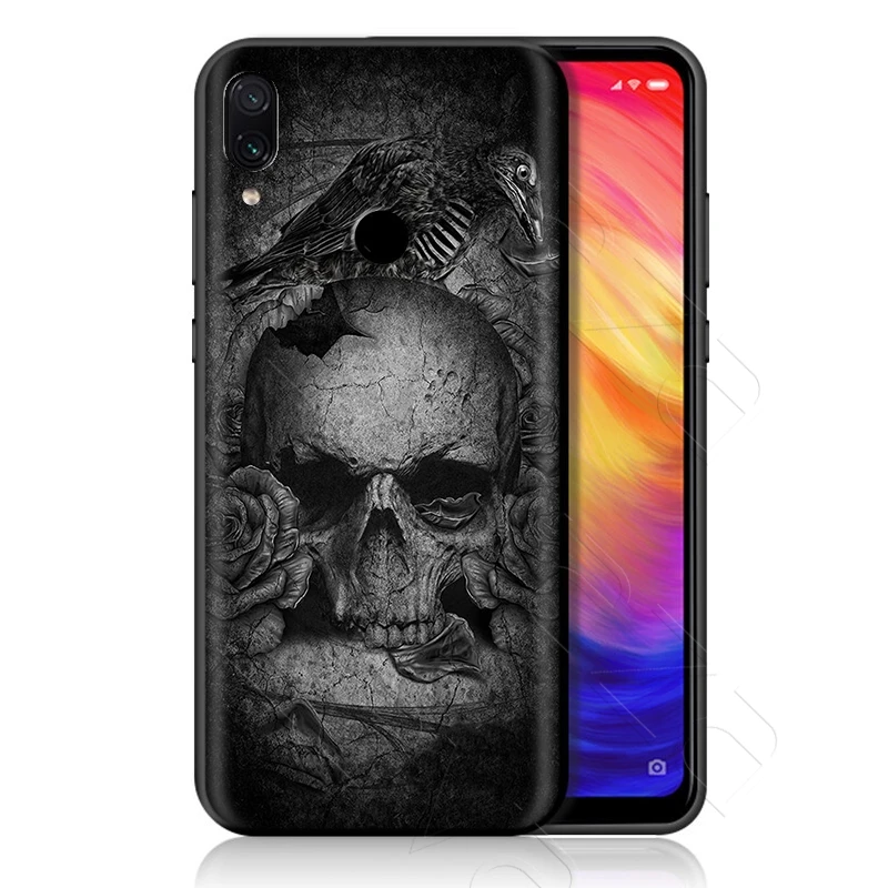 Чехол Lavaza череп ворона лунный свет для Xiao mi Red mi Note 8 Pro mi MAX 3 6 8 9 SE A1 A2 Lite Plus 8A F1