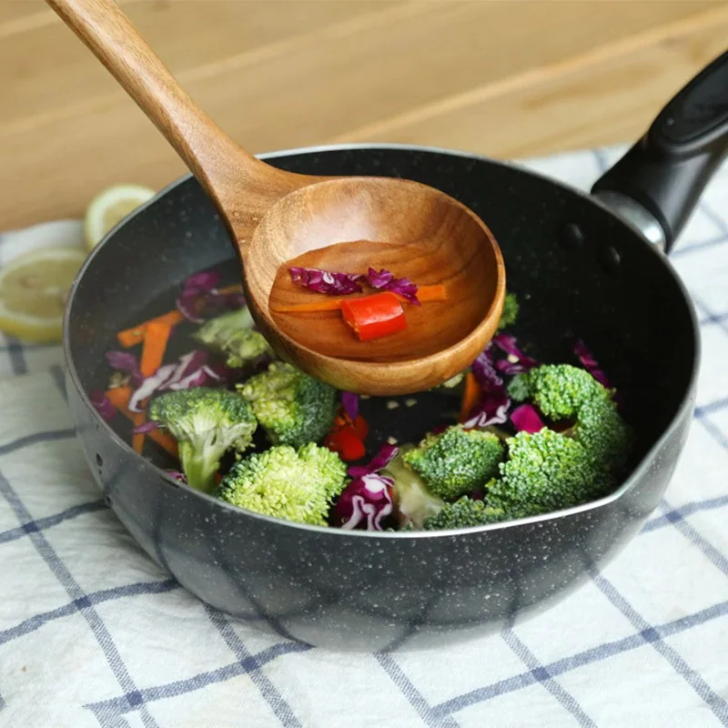 WIILII Тайский Тиковый кухонный шпатель для приготовления пищи кухонная посуда