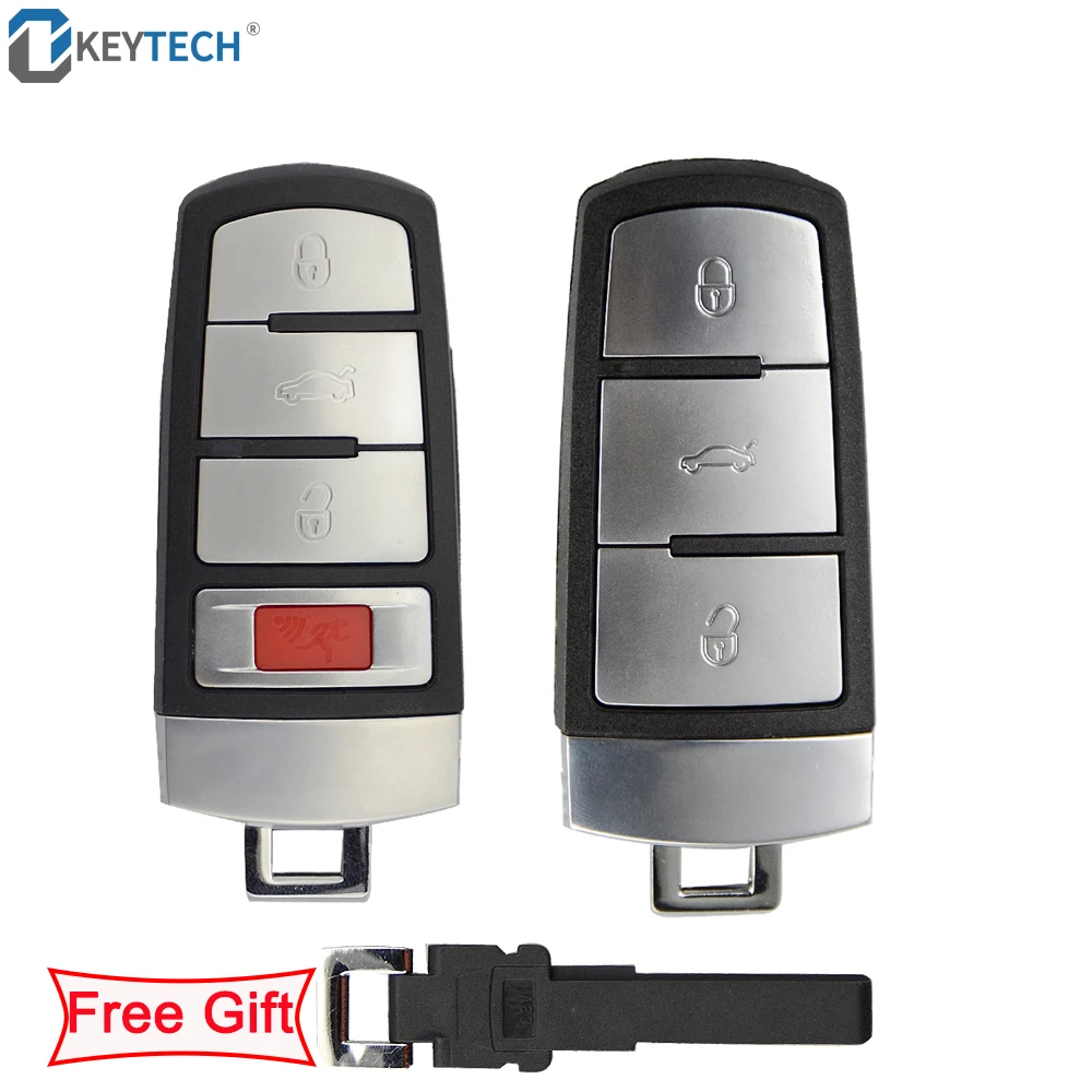 OkeyTech умный дистанционный брелок для ключа VOLKSWAGEN Passat B6 3C B7 Magotan CC 3 4 кнопки чехол