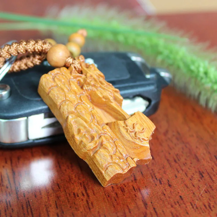 1 шт. оптовая продажа Новое поступление ручной работы деревянный брелок для