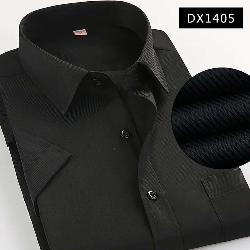 Большие размеры 6XL 7XL 8XL мужские рубашки с коротким рукавом, повседневные Высококачественные одноцветные форменные рубашки для мужчин, приталенные рубашки