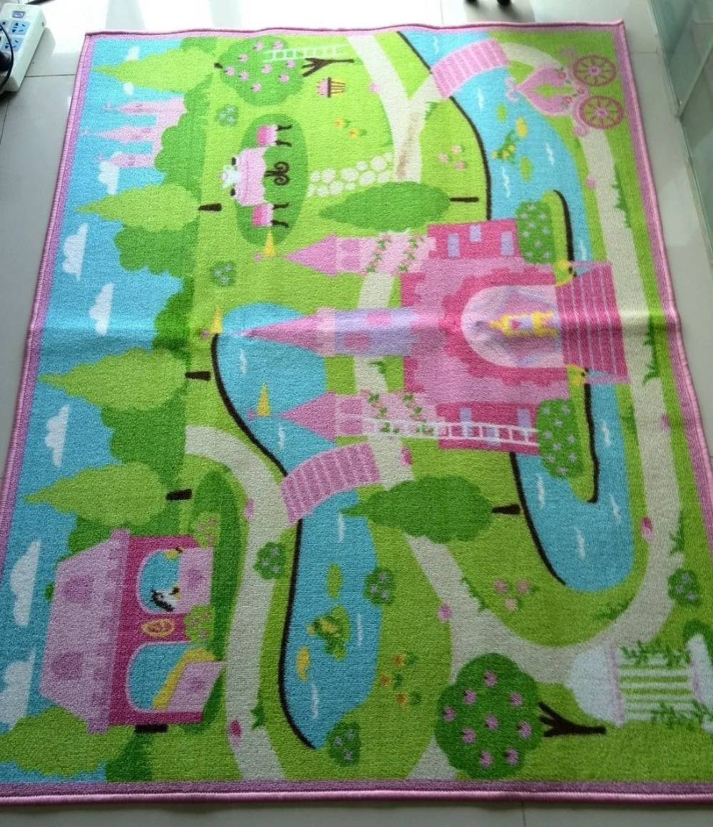 Мягкий розовый детский коврик милый для ползания и коврики уникальный