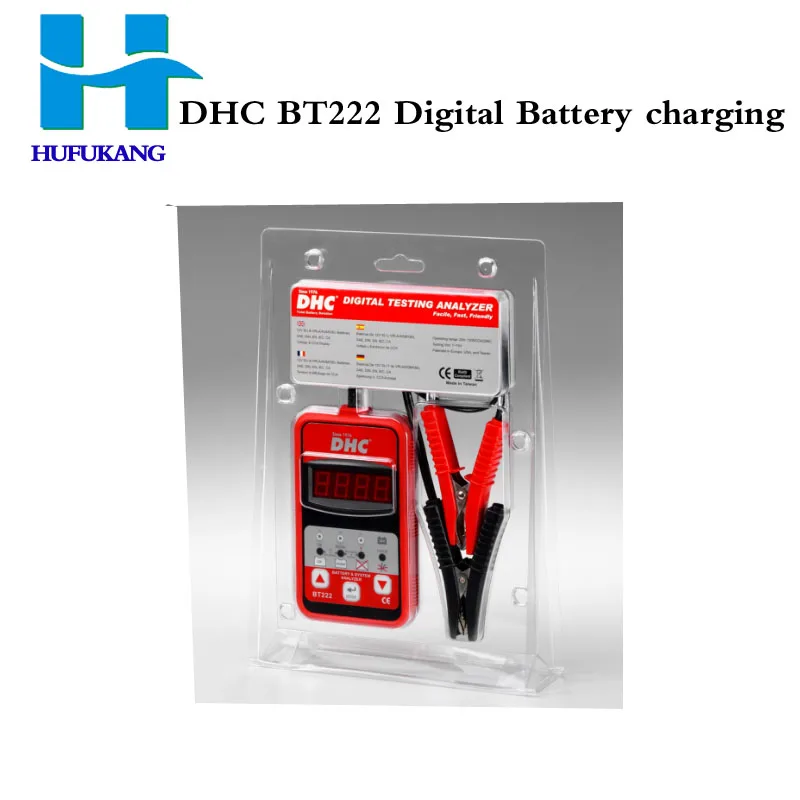 2 шт./лот оригинальный цифровой анализатор системы запуска аккумулятора DHC BT222 с