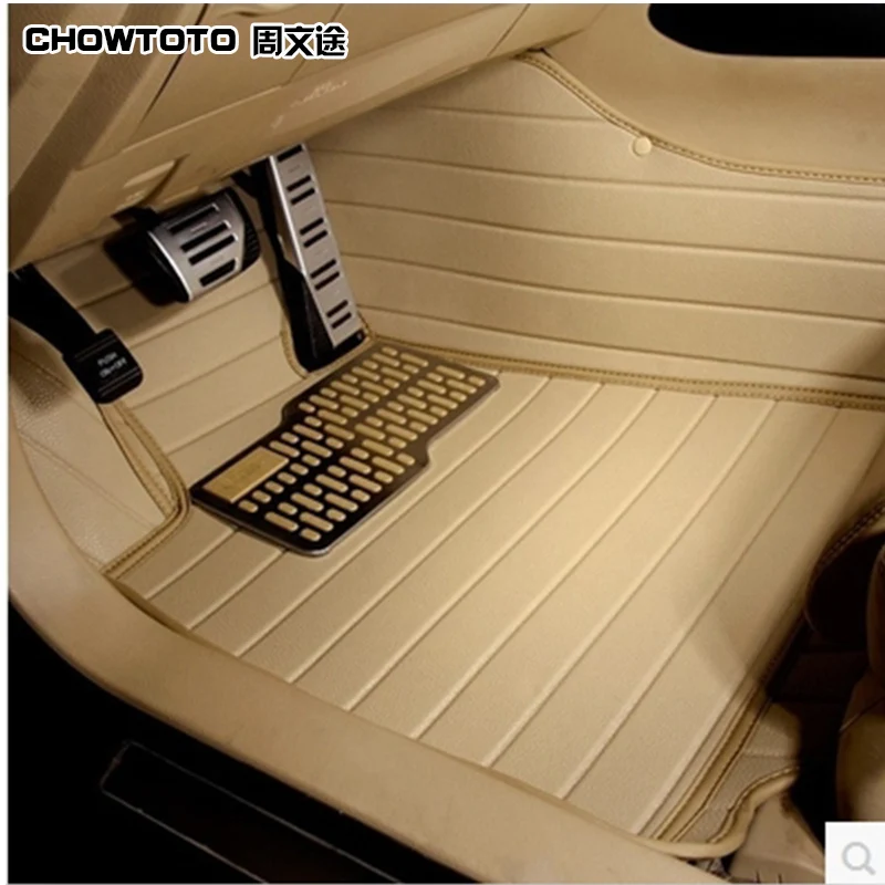 

CHOWTOTO AA специальные коврики для Hyundai Santa Fe, 5 сидений, прочные Водонепроницаемые кожаные ковры для Santa Fe