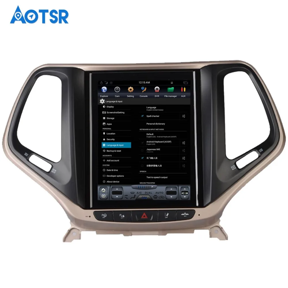 Автомобильный DVD-плеер в стиле Tesla Android 6 0 GPS-навигация для JEEP Cherokee 2014-2018
