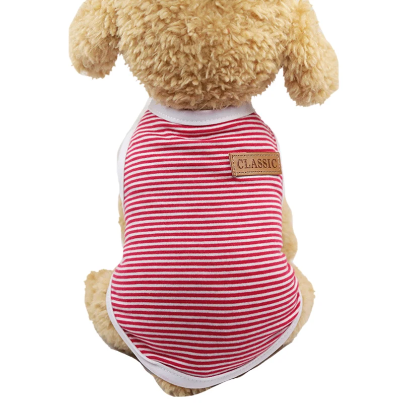 G173829A Hoomall щенок жилет одежда для маленькой собаки хлопковая Футболка жилет, одежда для собак Тедди Маленький Средний Большой аксессуаров для домашних питомцев собак - Цвет: G173829A