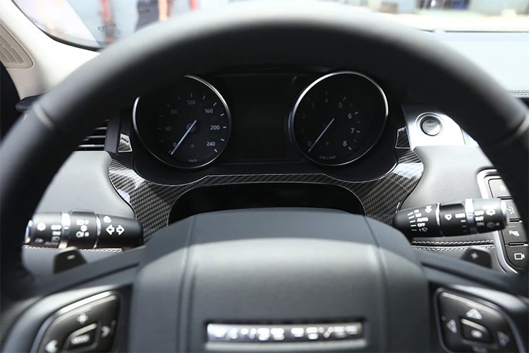 Для Landrover Range Rover Evoque 12-17 карбоновое волокно стиль АБС пластик украшение приборной панели рамка Крышка Накладка для LHD