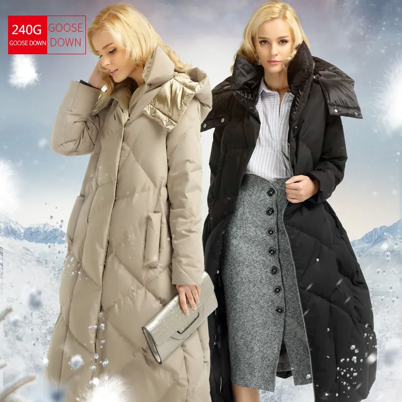 2016 новая зимняя коллекция зимнее женское пуховое пальто куртка теплая Высокое