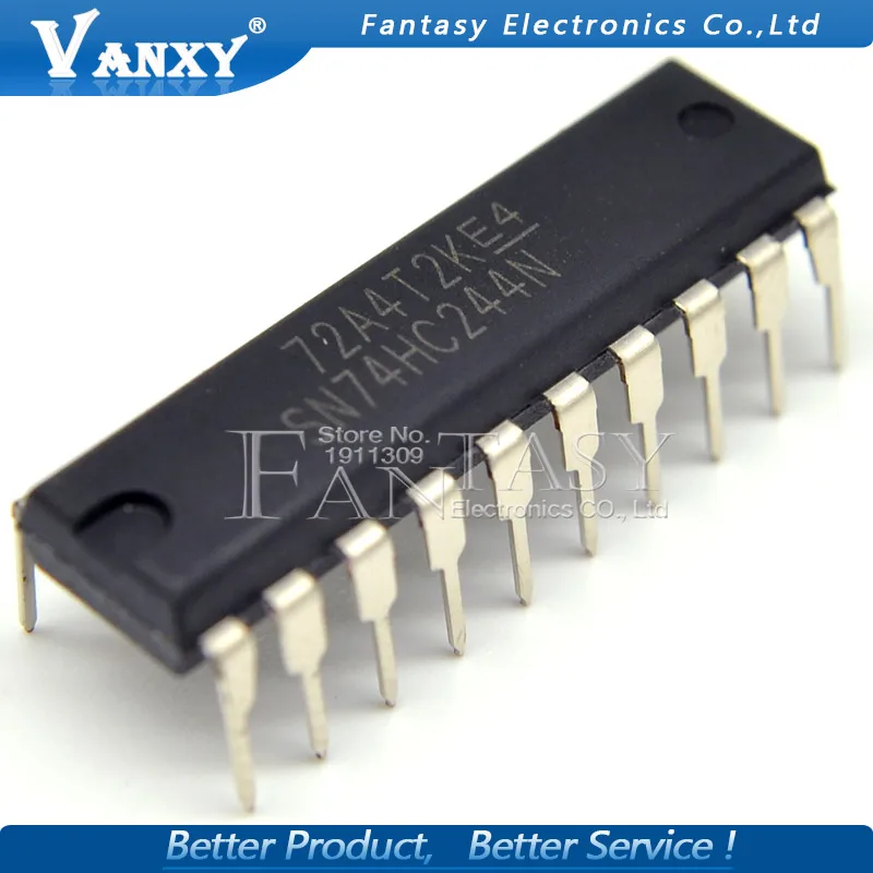 10 шт. SN74HC244N DIP20 SN74HC244 DIP 74HC244N 74HC244 HD74HC244P DIP-20 | Электронные компоненты и