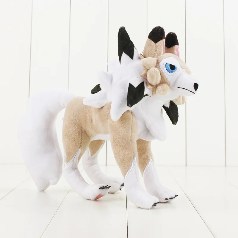 Style A 25 см Lycanroc плюшевые игрушки 7th поколения Луна волк оборотень мягкие куклы - Цвет: Style A