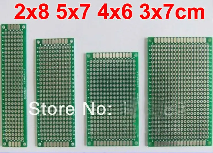 20 шт. 5x7 4x6 3x7 2x8 см двухсторонний медный Прототип pcb универсальная плата для Arduino