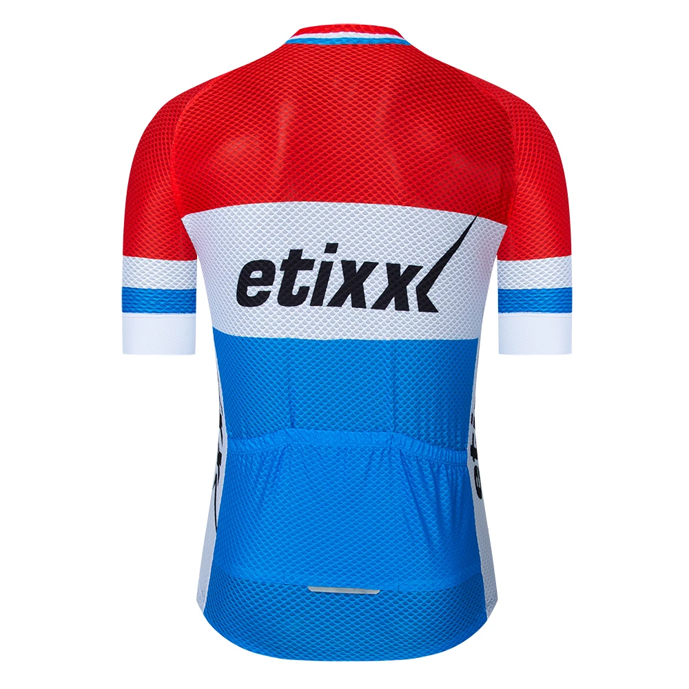 ETIXXL ярко-красный топ качество короткий рукав Велоспорт Джерси pro team aero cut с новейшим бесшовным процессом дорога mtb