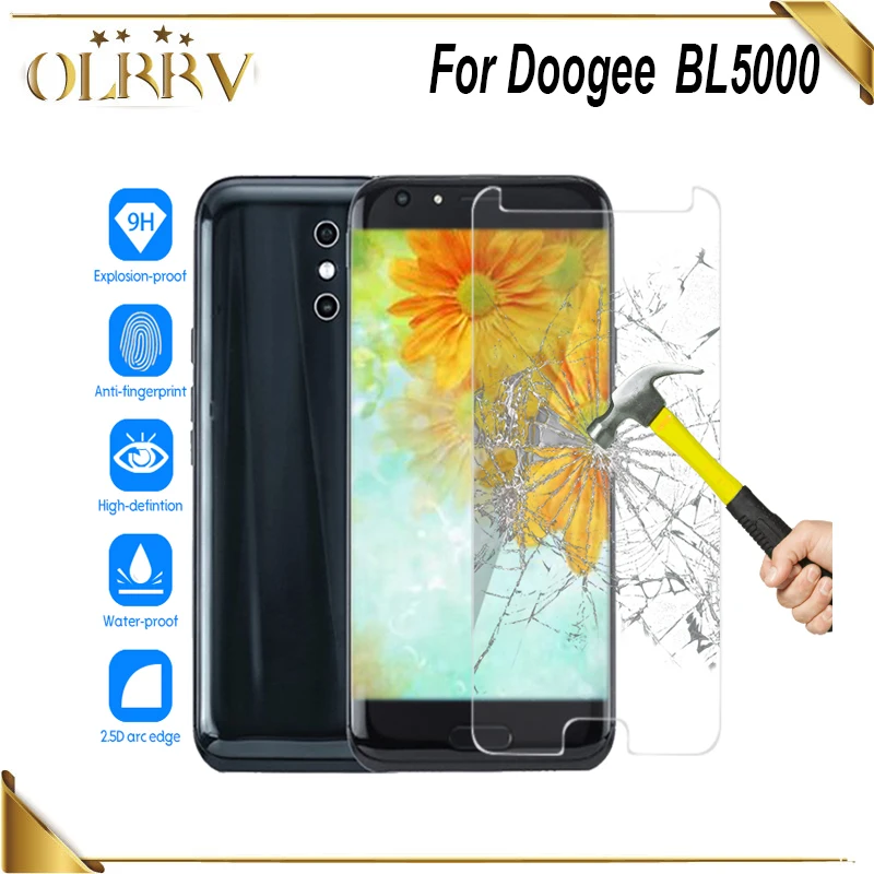 OLRRV Для Doogee BL5000 закаленное стекло 5 дюймов Переднее Защитная пленка для сменная