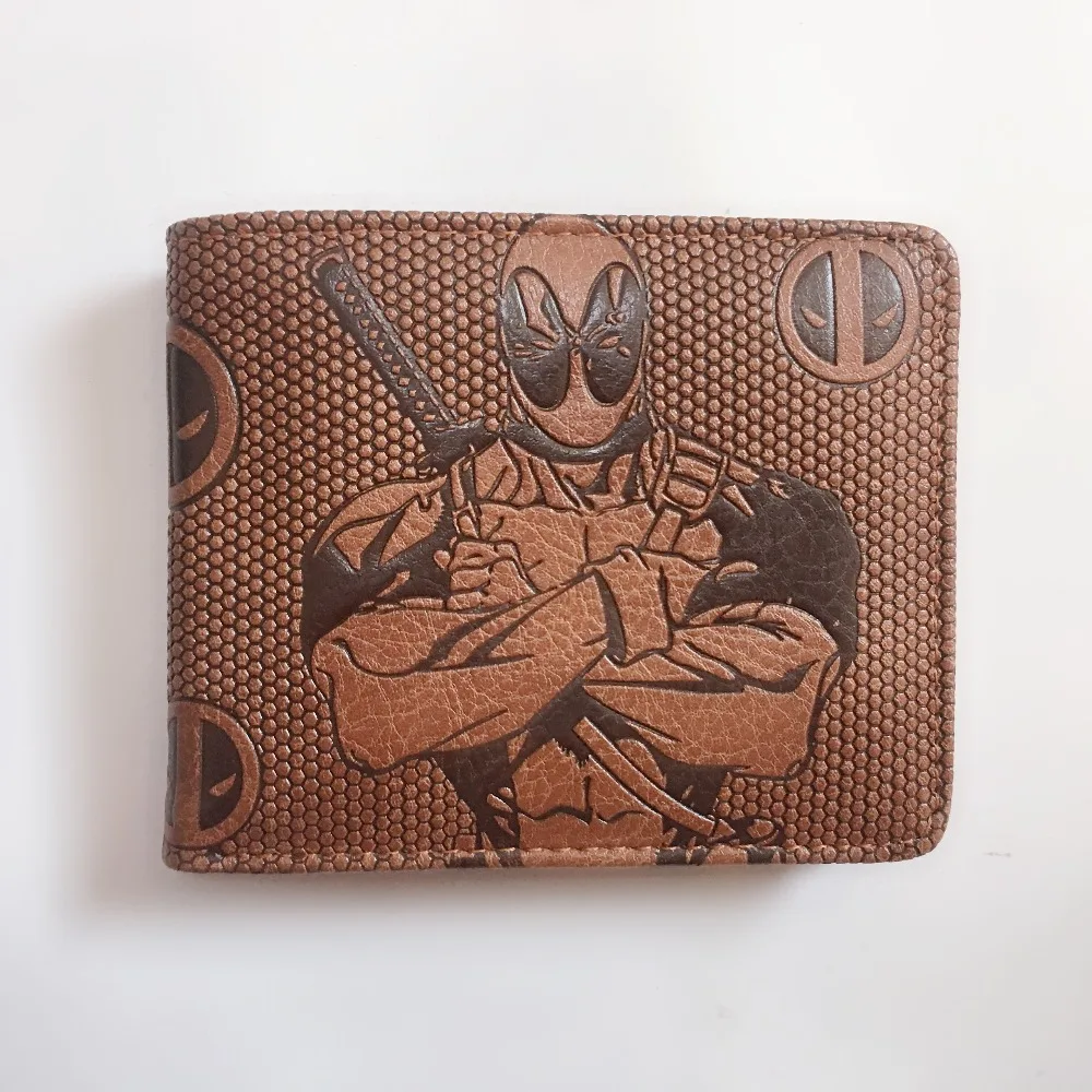 Новое прибытие 2018 новый дизайн комиксы Marvel Дэдпул Би-Фолд бумажник с держателем