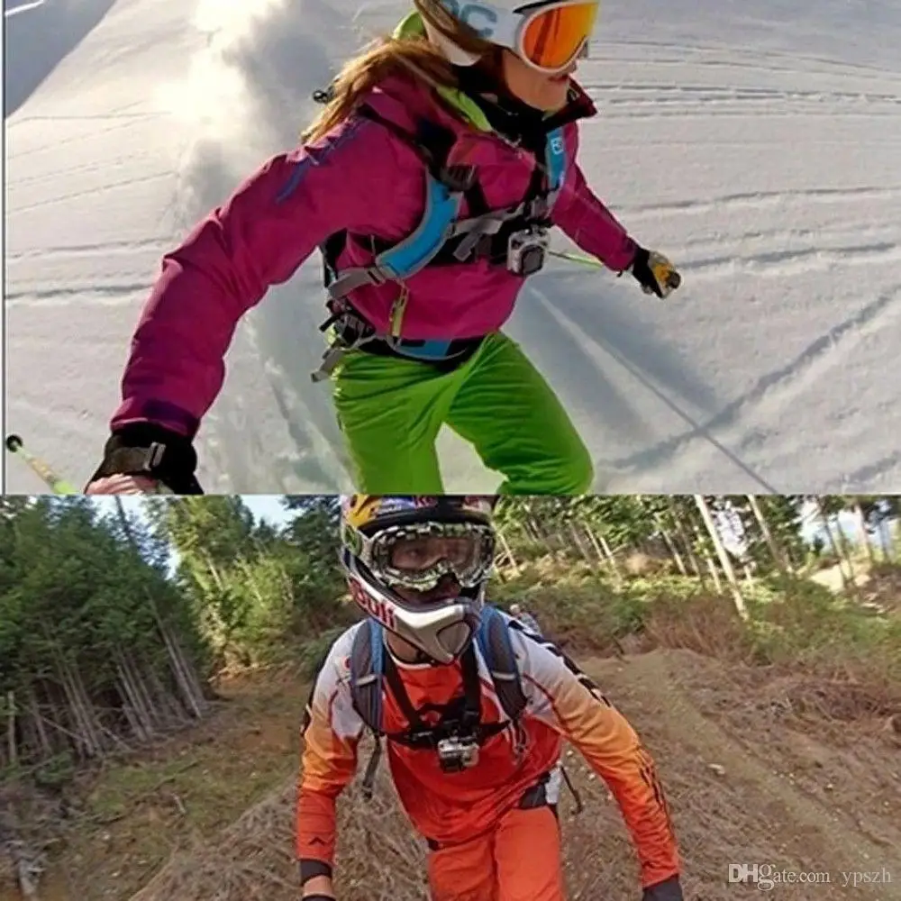 Go Pro аксессуары упругой груди жгут Пояс Гора Chesty для Gopro Hero 4 Hero 4 сеанса 3+ 3 2 SJ4000 SJ5000 Спорт Камера