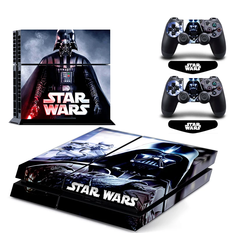 ARRKEO Звездные войны виниловая наклейка с Дартом Вейдером из PS4 Защитная Наклейка для игровая приставка Сони 4 консоли и 2 контроллера