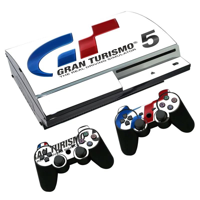 Skin Sticker Decal for PS3 Fat PlayStation 3 Console and Controllers For Skins Vinyl Film - Game GT Sports | Электроника