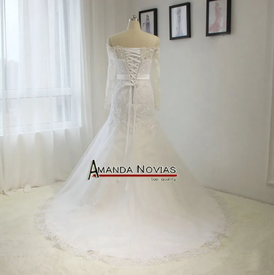 Vestido De Novia Новинка года индивидуальный заказ трапециевидной формы Тюль Свадебные платья Свадебное платье с одежда с длинным рукавом