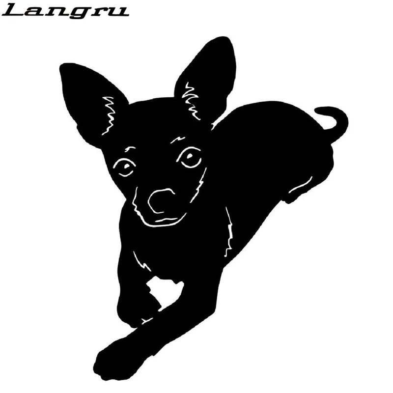 Langru Chihuahua Pet Dog Car Stickers Lovely Vinyl Decal Styling Truck Accessories Decorative Jdm | Автомобили и мотоциклы