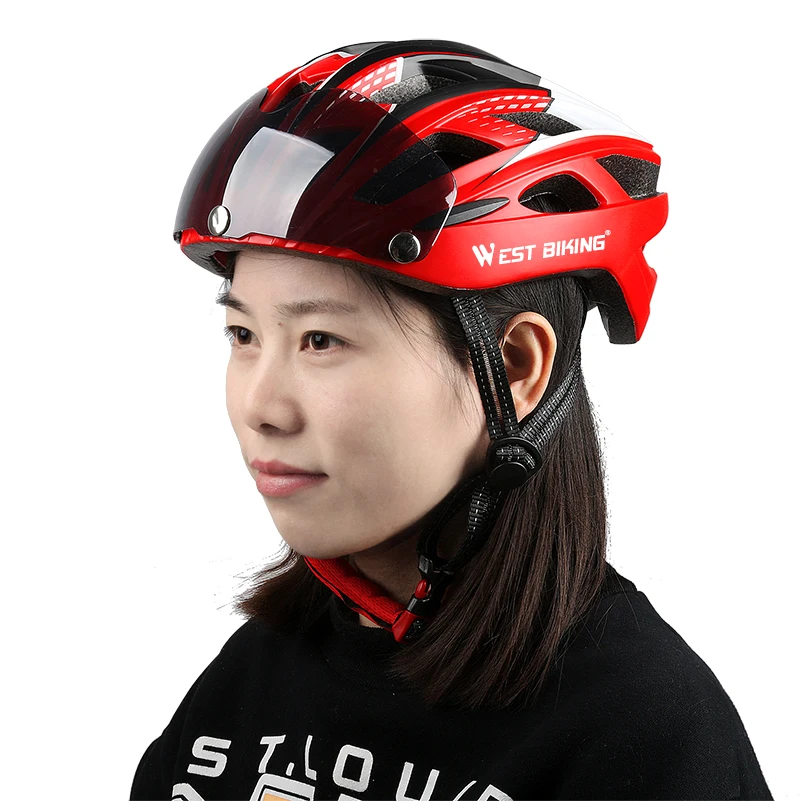 West Biking Велоспорт Шлем ультралегкий комплексноформованный велосипед шлемы с солнцезащитными очками велосипедный шлем велосипед очки Объектив Велоспорт Шлем