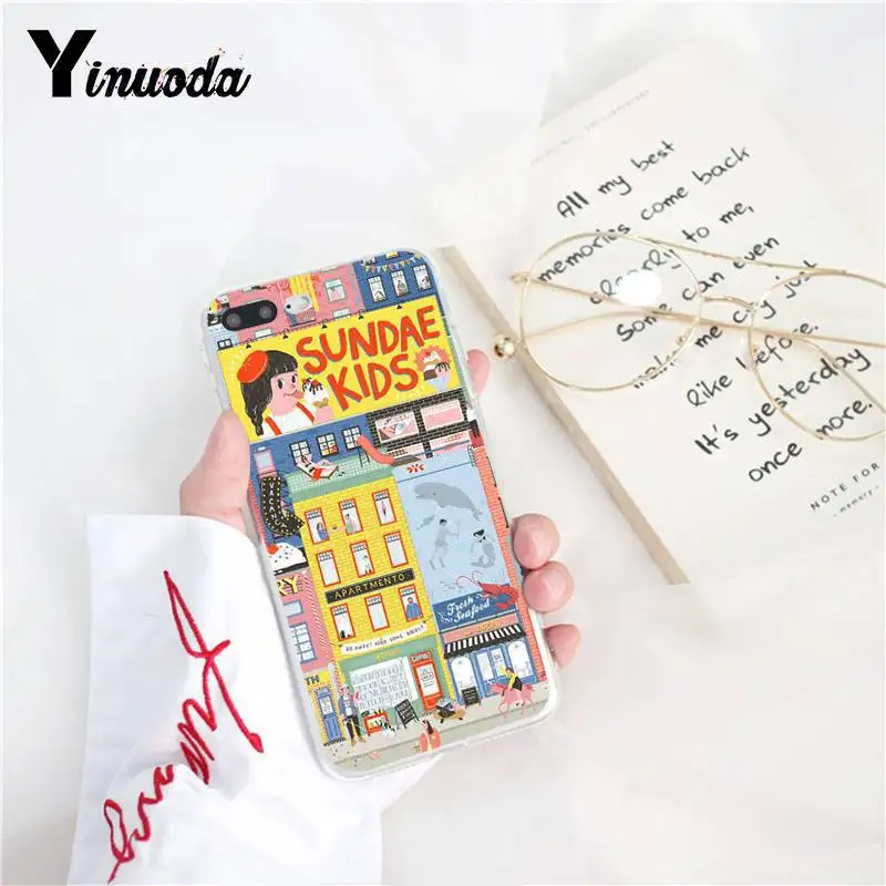 Yinuoda Kawaii японский клубничный молочный роскошный уникальный чехол для телефона для iPhone8 7 6 6splus X XSMAX 5 5S SE XR 10 11 11pro 11promax